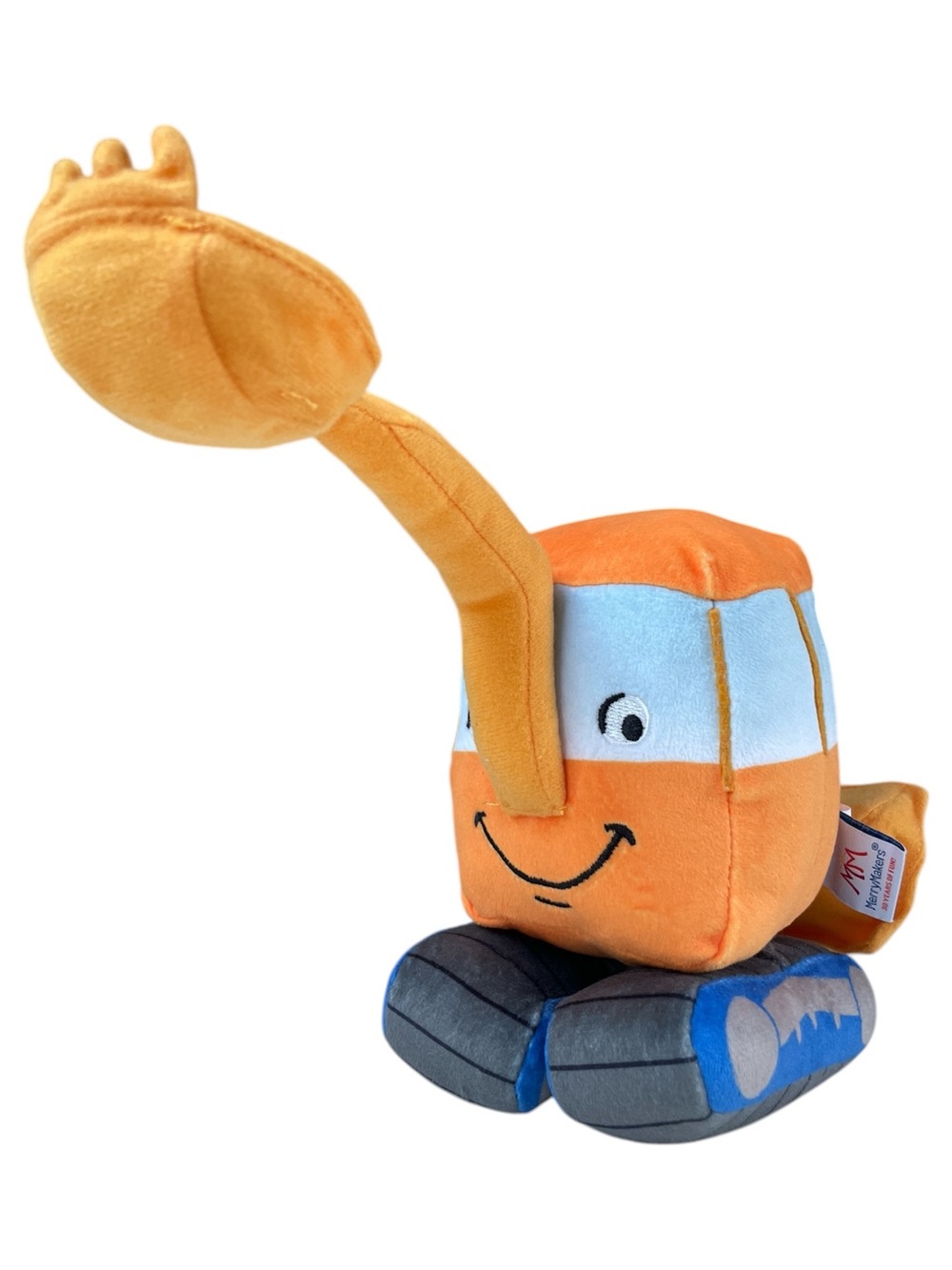 Merry Makers Little Excavator Plush Toy, orange
